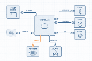 Wiring / signal block concept diagram